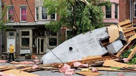 美國,紐約,冰風暴,停電,冰雹,天災,停電　圖／翻攝自美聯社