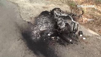 獨／砸26萬改機車　被偷拆光還燒毀