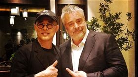 -盧貝松-李連杰-圖／翻攝自Luc Besson臉書