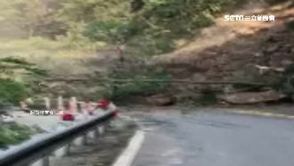 北宜公路坍方　騎士險被砸中成肉泥
