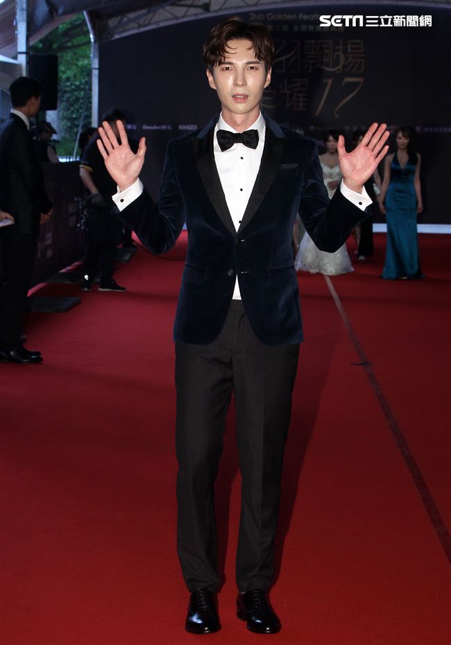 第二屆金羽獎星光大道陳勢安。（記者邱榮吉/攝影）