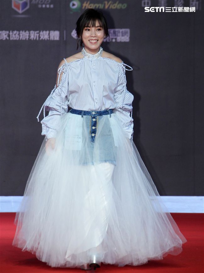 第二屆金羽獎星光大道李佳薇。（記者邱榮吉/攝影）