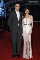 第二屆金羽獎星光大道黃志瑋、林葦茹。（記者邱榮吉/攝影）