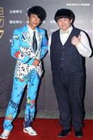 第二屆金羽獎星光大道張勝豐、林育羣。（記者邱榮吉/攝影）