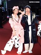 第二屆金羽獎頒獎典禮主持人黃子佼、LuLu黃路梓茵。（記者邱榮吉/攝影）