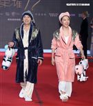 第二屆金羽獎頒獎典禮主持人黃子佼、LuLu黃路梓茵。（記者邱榮吉/攝影）