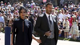英國皇室哈利和梅根世紀婚禮、貝克漢（David Beckham）、維多莉亞（Victoria Beckham）、歐普拉（Oprah Winfrey）、喬治克隆尼（George Clooney）、小威廉絲（Serena Williams）、艾爾頓強（Elton John）／達志影像／美聯社