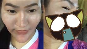 整形,變臉,APP,巫婆,泰國,樂觀,勵志,打臉,鼻子,下巴, 圖／翻攝自臉書　https://goo.gl/vNnaCg