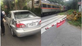 南投,火車,平交道,三寳,台鐵,追撞,車禍（圖／翻攝畫面）