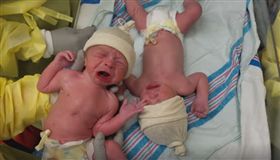 雙胞胎,Weston,Caleb,Dane,兄弟,嬰兒,新生兒,出生,男嬰　圖／翻攝自YouTube https://goo.gl/fb9dAc
