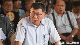 台北市長柯文哲主持環南市場上梁典禮。 （圖／記者林敬旻攝）