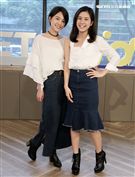 雙人美聲團體「晨悠」接受三立新聞網專訪。（記者邱榮吉/攝影）