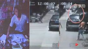 墜樓,翻牆,大陸,重慶,合川,張雲,雜貨店,老闆,救人,女童,遺憾,監視器,遮雨棚　圖／翻攝自秒拍　https://goo.gl/pm8vzu