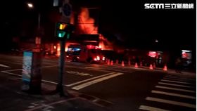 北市,南港,火警,汽車維修廠,火災（圖／翻攝畫面）