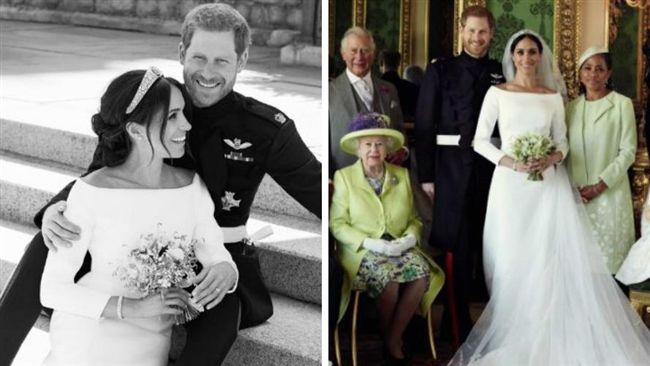 梅根依偎哈利懷中　結婚照出爐啦❤