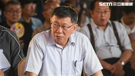 台北市長柯文哲主持環南市場上梁典禮。 （圖／記者林敬旻攝）