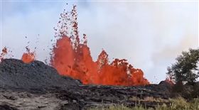夏威夷,火山,噴山,裂縫,熔岩