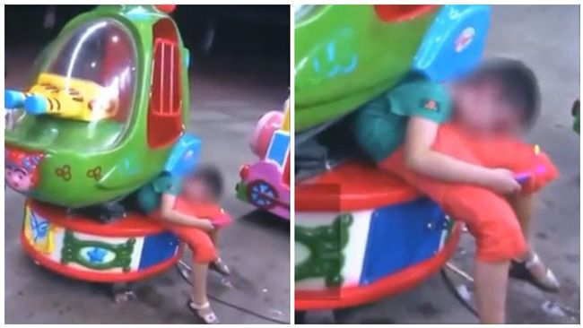 詭異卡搖搖車　5歲童扭曲變形慘休克
