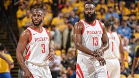 Chris Paul和James Harden（圖／取自火箭官方推特）