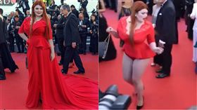 Yulia Rybak,坎城紅毯,走光/翻攝自IG