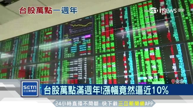 台股萬點滿週年　大功臣就是電子類股