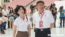 陳佩琪,柯文哲 圖／記者林敬旻攝
