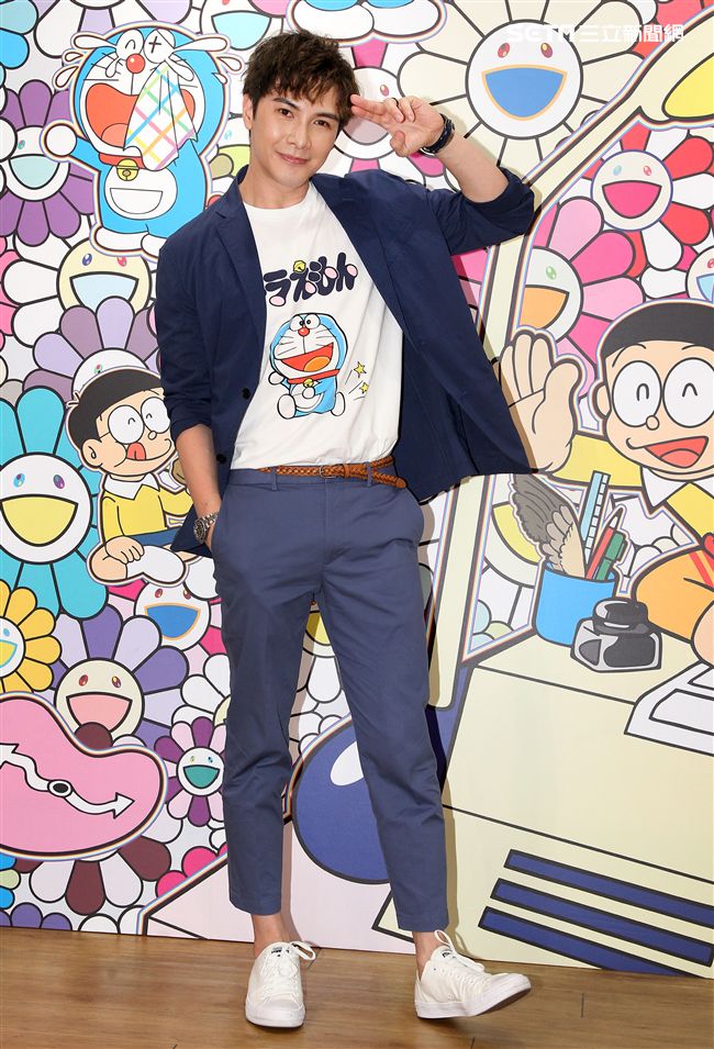 謝佳見出席多啦A夢系列活動。（記者邱榮吉/攝影）