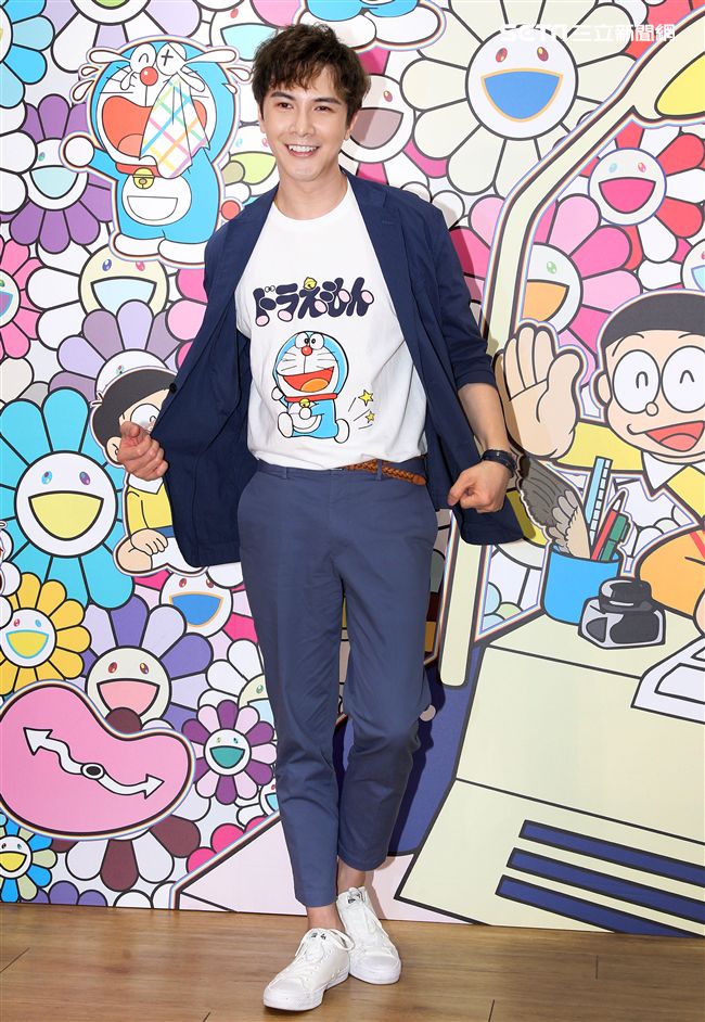 謝佳見出席多啦A夢系列活動。（記者邱榮吉/攝影）