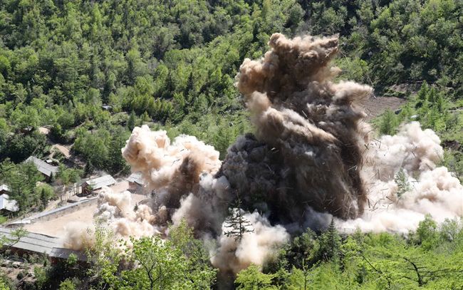 北韓炸毀豐溪里核試場　爆破畫面曝光
