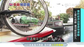 逃離高房價　倫敦運河塞滿船屋