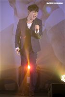 韓星黃致列來台為2018Love Stars台北演唱會宣傳，並會粉絲唱台語歌讓粉絲High翻天。（記者邱榮吉/攝影）