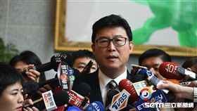 民進黨立委姚文智表示，上午與姚立明談過，姚姚配不會破局，姚立明雖然身體因素，但仍然會給予支持。（圖／記者林惟崧攝）