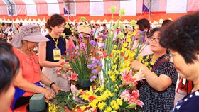 台中花博千人插花（台中市政府提供）