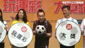 ▲康康參加台灣運彩世足賽推廣活動。（圖／記者林辰彥攝影）
