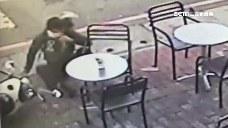 騎士路口遭車撞飛　險波及咖啡店顧客