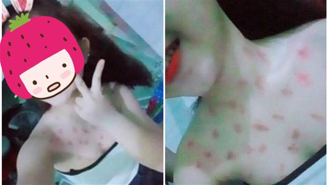 國中妹大秀戰績　白皙雪乳都「草莓」