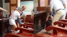 大陸新人結婚登記大打出手（圖／翻攝自球全YouTube）