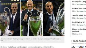 率皇馬三連霸歐冠！席丹成歷史第一人
足球,歐冠盃,皇家馬德里,席丹,Zinedine Zidane,Gareth Bale,利物浦
https://www.bbc.com/sport/football/44268958