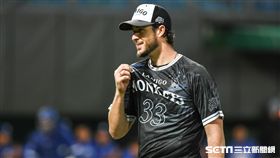 ▲Lamigo桃猿道恩斯。 （資料圖／記者林敬旻攝）