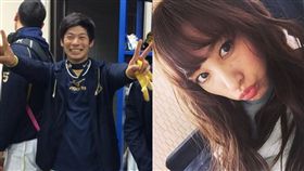 前球星「停車場露鳥」民眾驚呆報警　G奶妻含淚代謝罪 堤裕貴、木口亞矢
合成圖翻攝自IG、推特