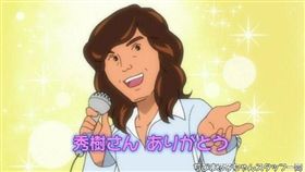 卡通《櫻桃小丸子》播出悼念西城秀樹的特別篇。(翻攝自推特)