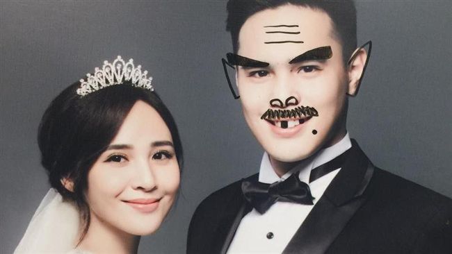 梁文音不爽獨守空閨！抓狂毀婚紗照