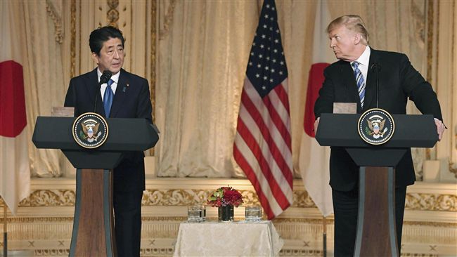 川普：與安倍同意展開自貿協定談判