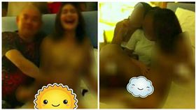 泰國旅行社慫恿遊客與裸身女表演者鹹濕互動、拍照（圖／翻攝自บิ๊กเกรียน臉書）