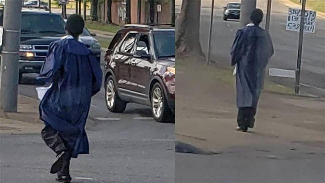貧苦少年堅定向學　披畢業袍獲贈車
