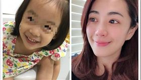 ▲柯以柔po出一張小女兒蹲馬桶的照片，卻引起爭議。（圖／翻攝合成自臉書）