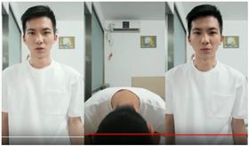 西進台青被道歉？一句中國「愛洗腦」鞠躬90度求原諒。（圖／翻攝自YouTube，CAT CHANNEL）