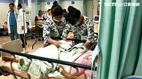 太熱恐要人命！婦熱暈倒路邊　體溫飆41.5℃送醫命危
圖／翻攝畫面