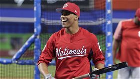 ▲華盛頓國民19歲菜鳥Juan Soto生猛有力。（資料照／美聯社／達志影像）