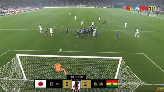 日本新教頭上任吞敗　0：2輸迦納
